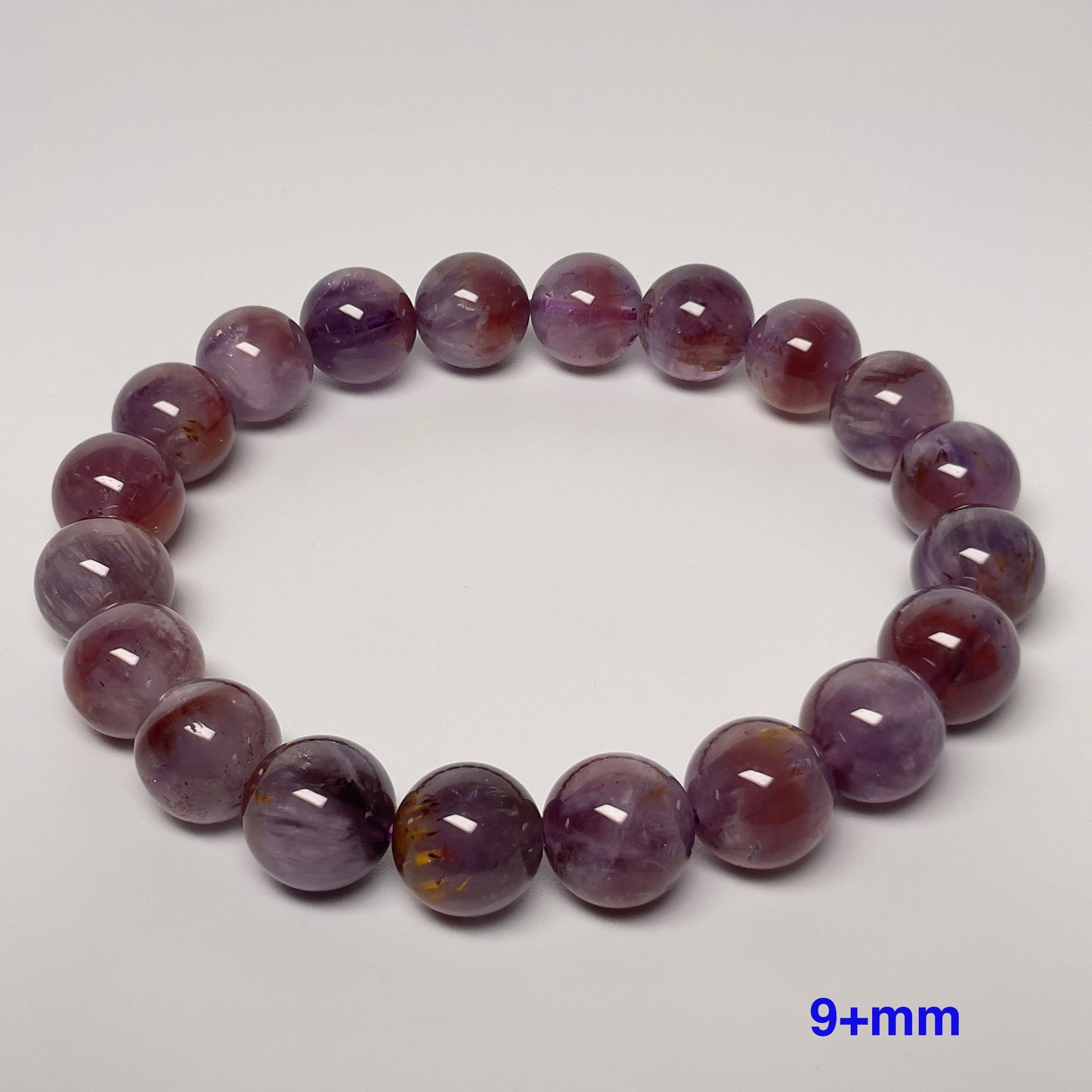 Stonelry Natural Auralite 23 Crystal (Amethyst) Beaded Bracelet