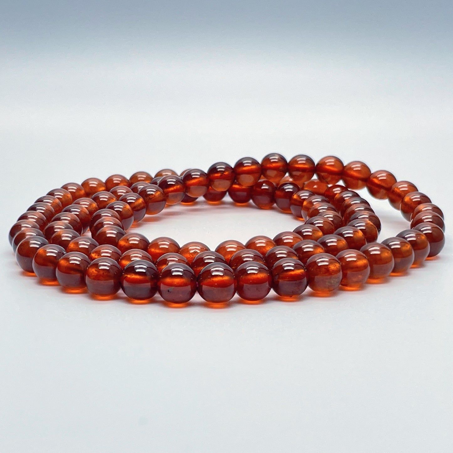 Stonelry Natural Garnet Beaded Bracelet (6+mm)