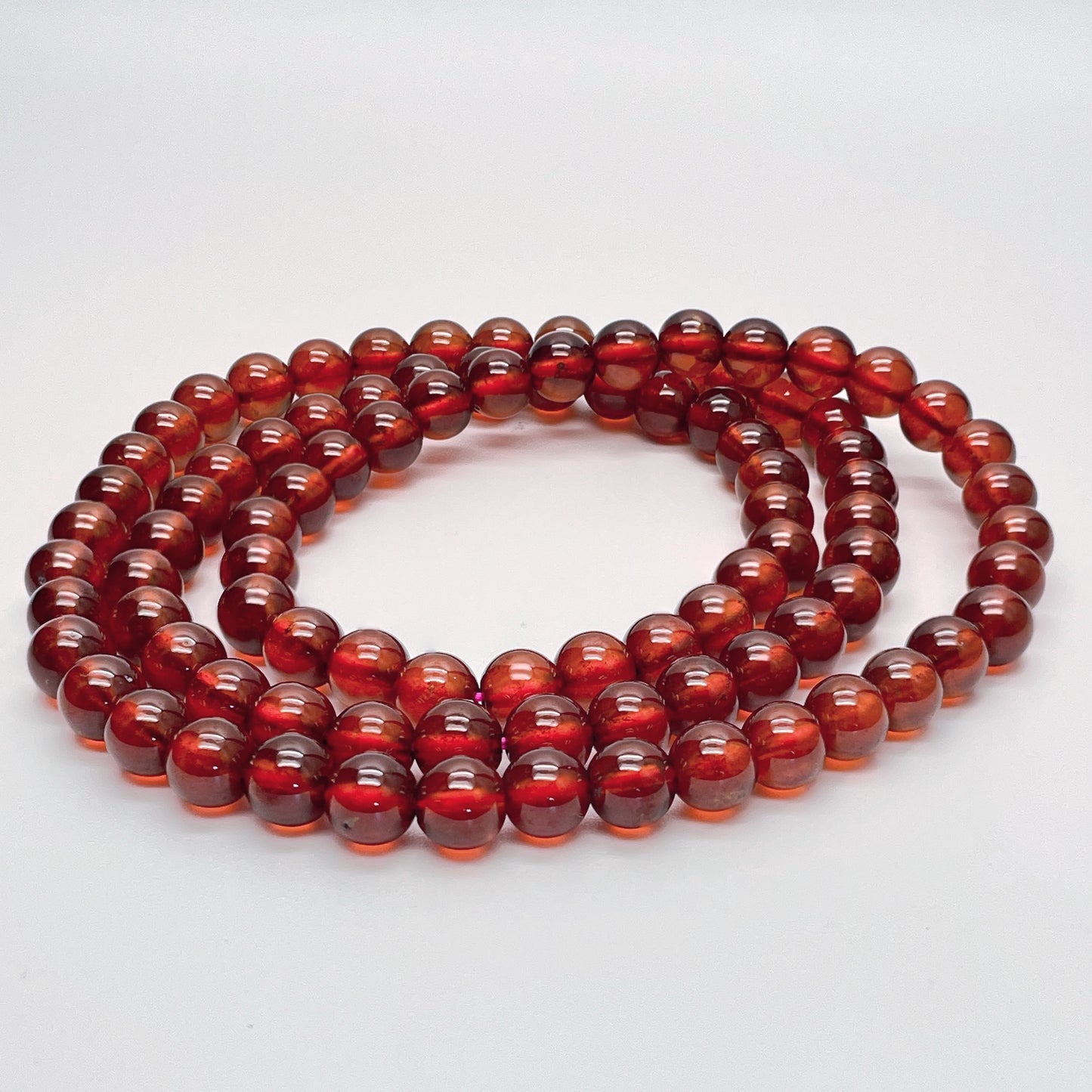 Stonelry Natural Garnet Beaded Bracelet (6+mm)