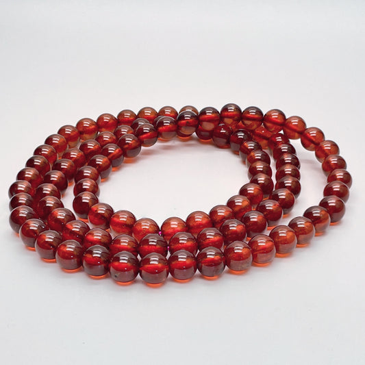 Stonelry Natural Garnet Beaded Bracelet (6+mm)