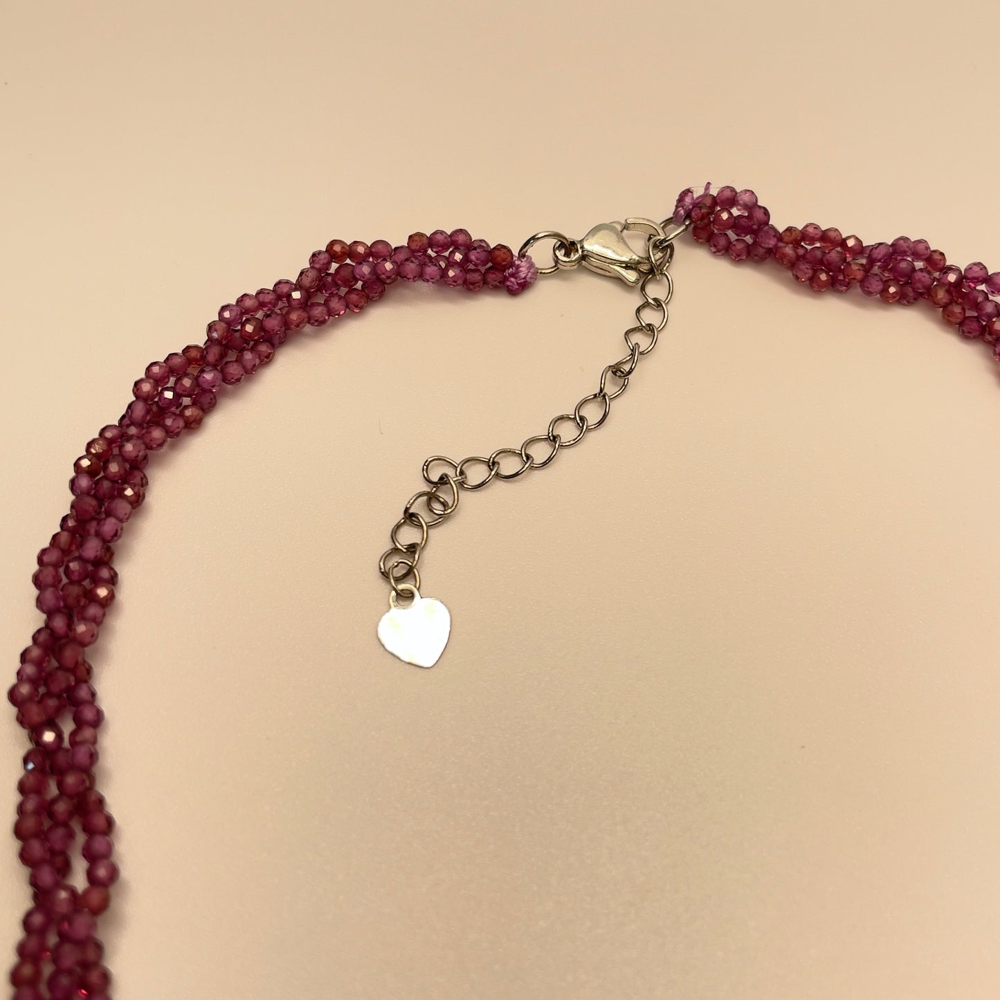 Stonelry Natural Baroque Pearl Pendant Garnet Beaded Necklace