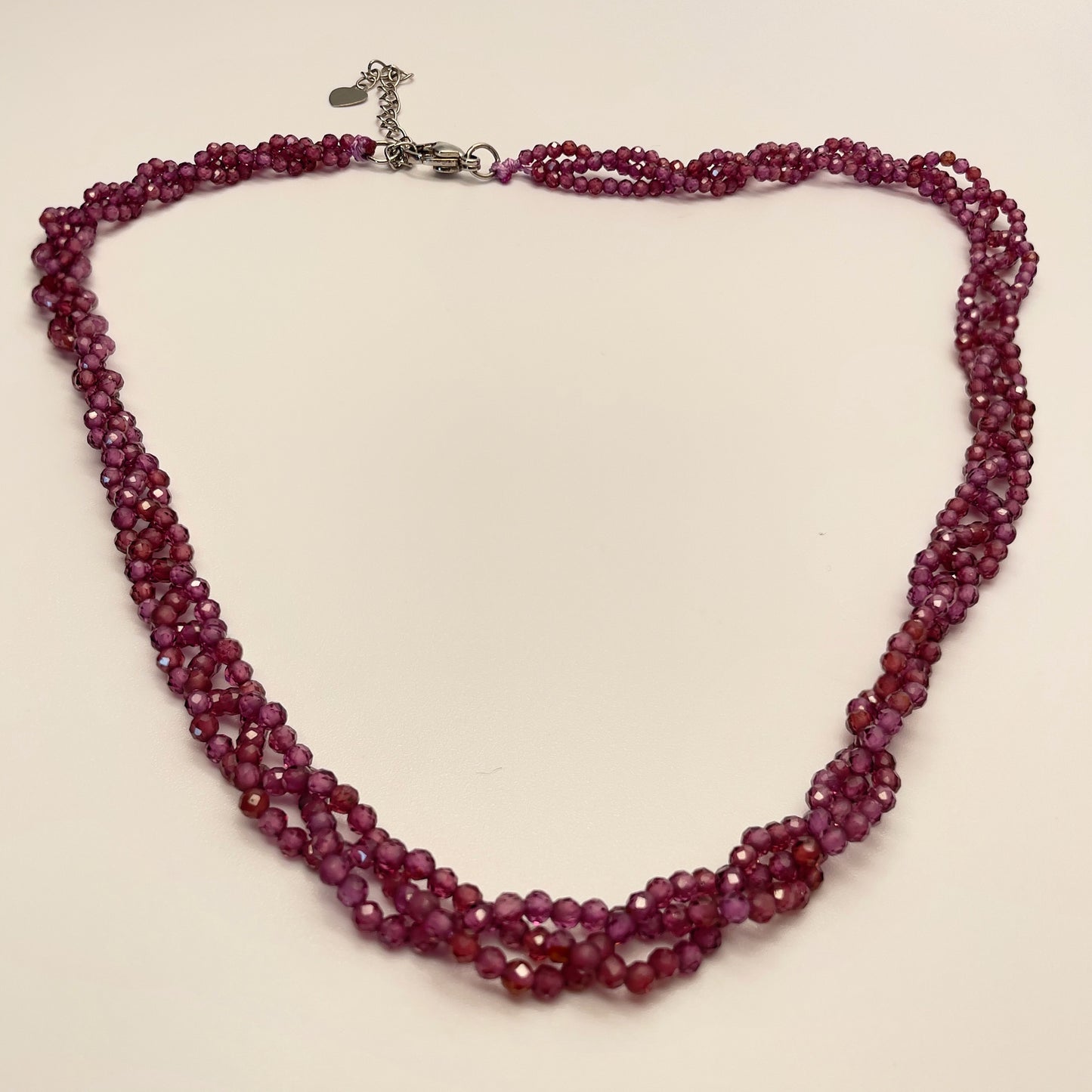 Stonelry Natural Baroque Pearl Pendant Garnet Beaded Necklace