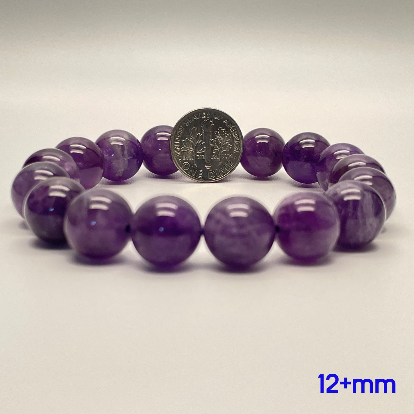 Stonelry Natural Amethyst Beaded Bracelet