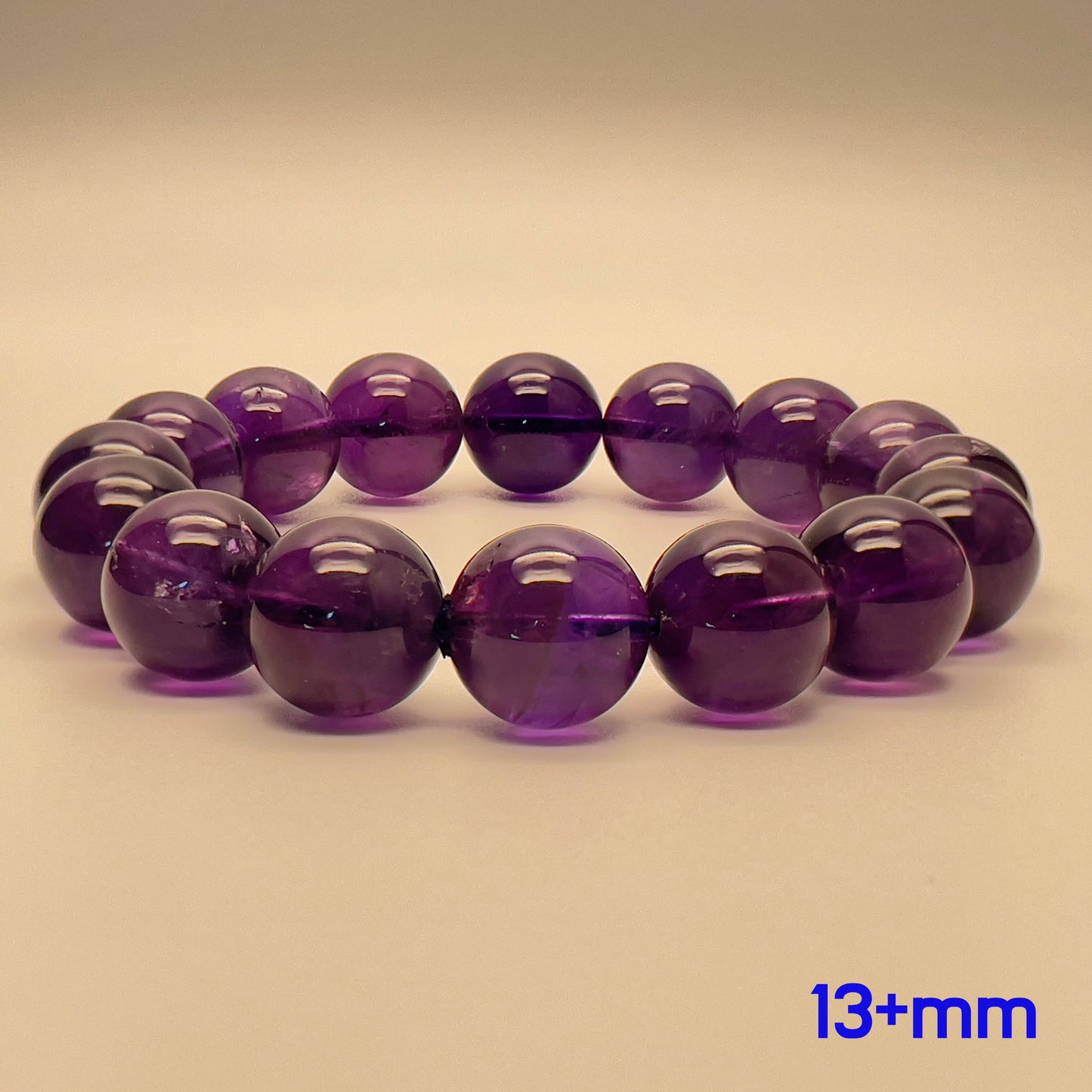 Stonelry Natural Amethyst Beaded Bracelet