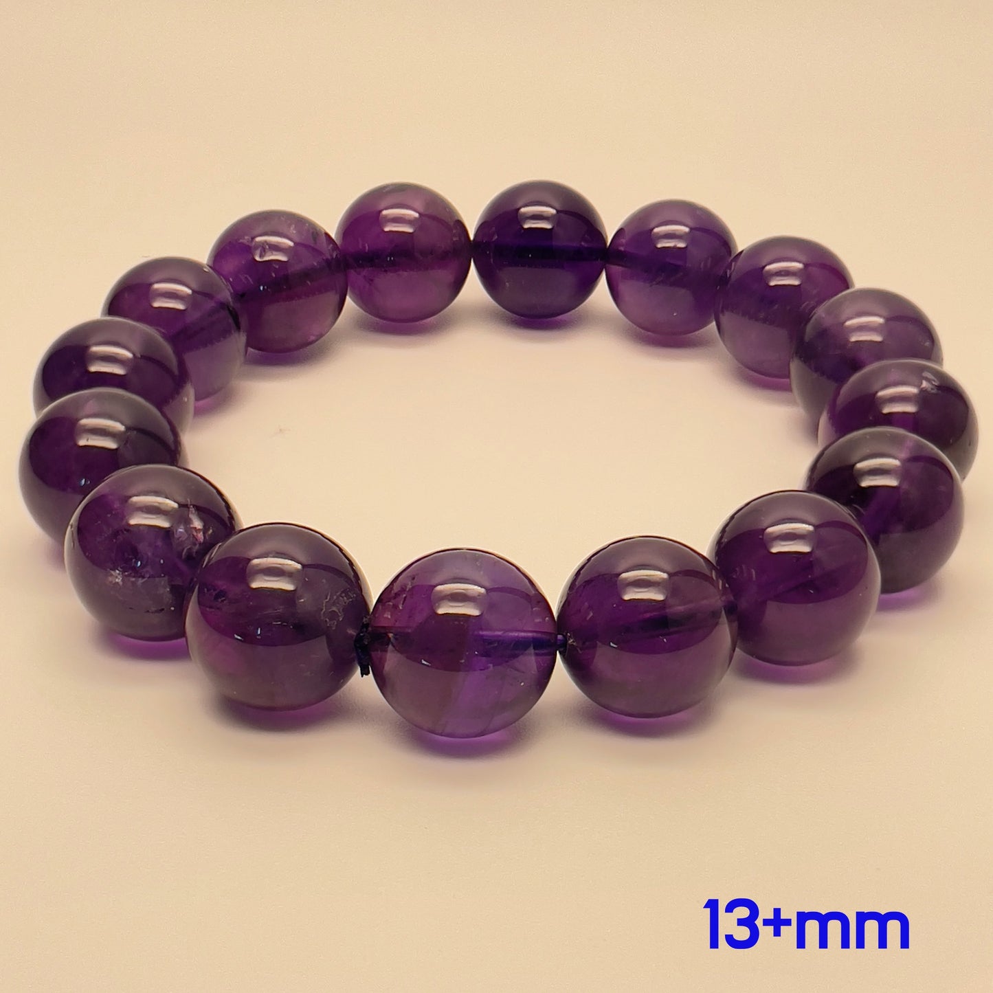 Stonelry Natural Amethyst Beaded Bracelet
