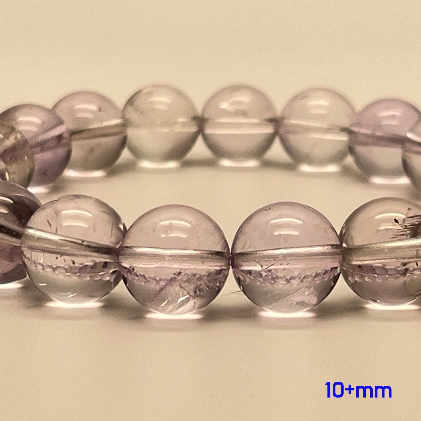Stonelry Natural Amethyst Beaded Bracelet (10 to 12+ mm)