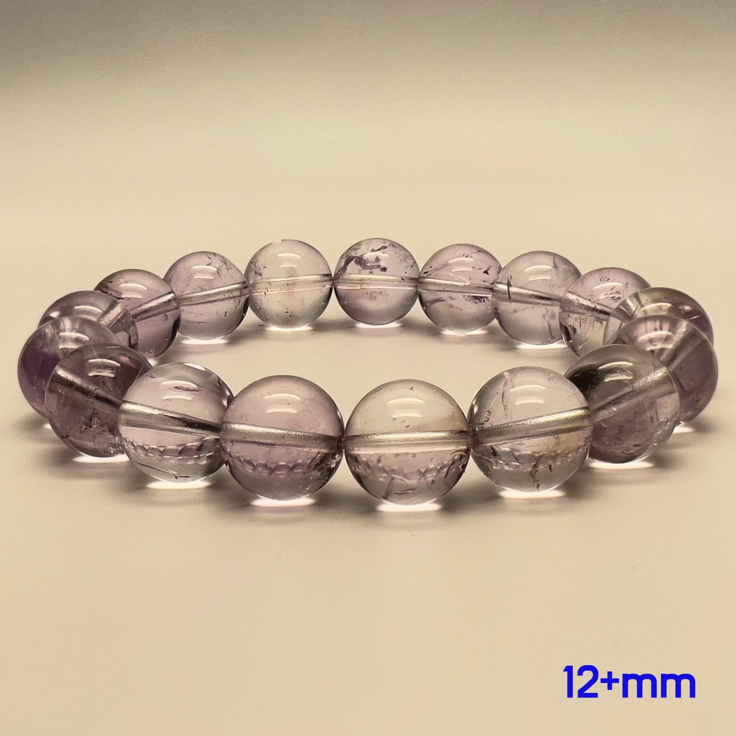 Stonelry Natural Amethyst Beaded Bracelet (10 to 12+ mm)
