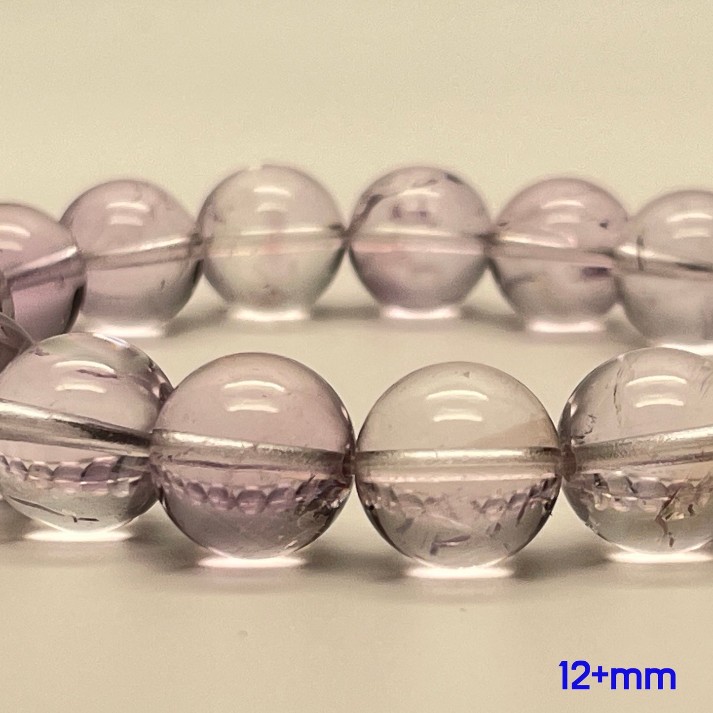 Stonelry Natural Amethyst Beaded Bracelet (10 to 12+ mm)