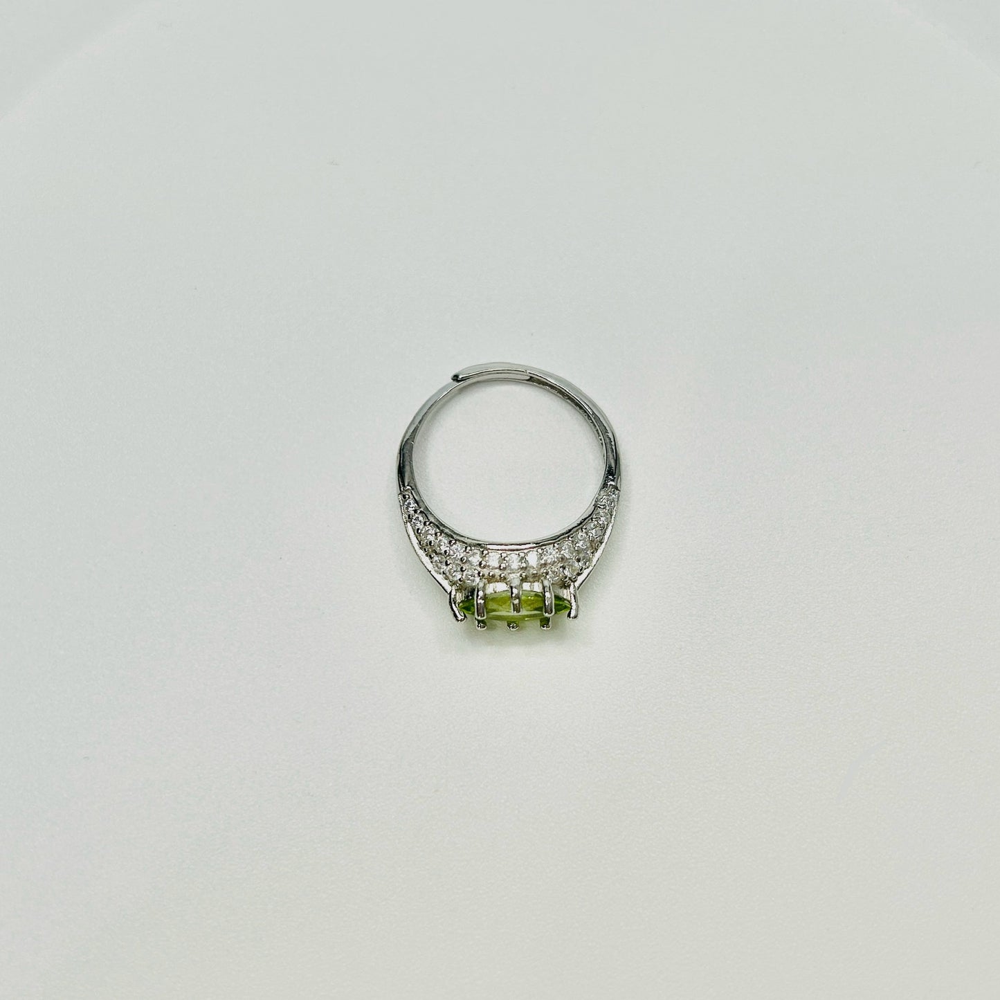 Stonelry Olivine Ring - Marquise-Cut Cluster Ring