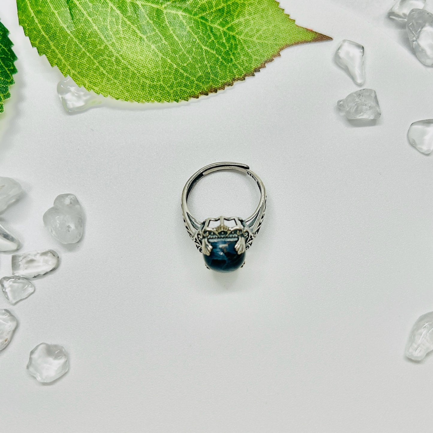 Stonelry Pietersite Ring - Round-Cut Solitaire Ring