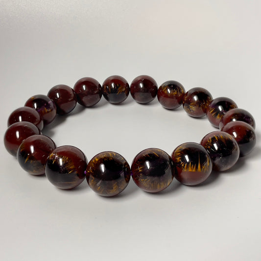 Stonelry Natural Rare Sky Eye Auralite 23 Crystal (Amethyst) Beaded Bracelet (11+mm) #3281009611