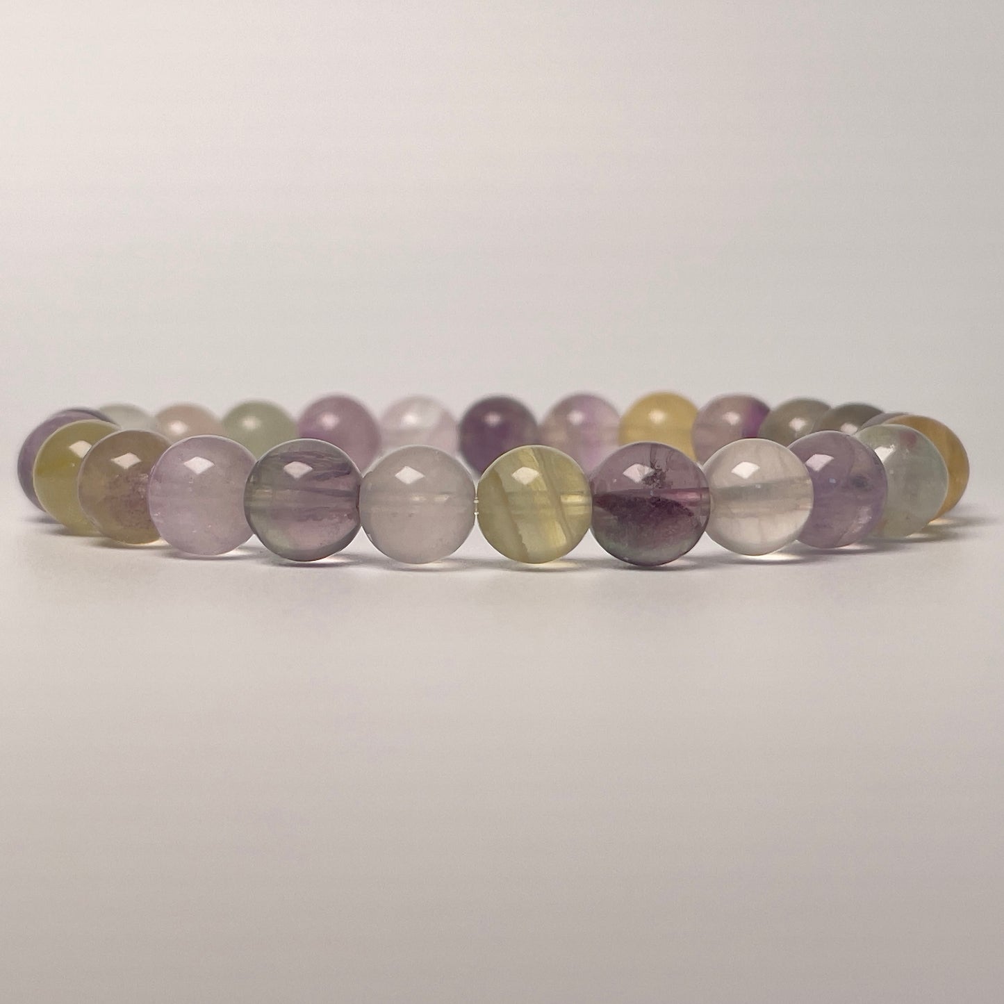 Stonelry Natural Rainbow Fluorite Beaded Bracelet (7+mm) #3281009807