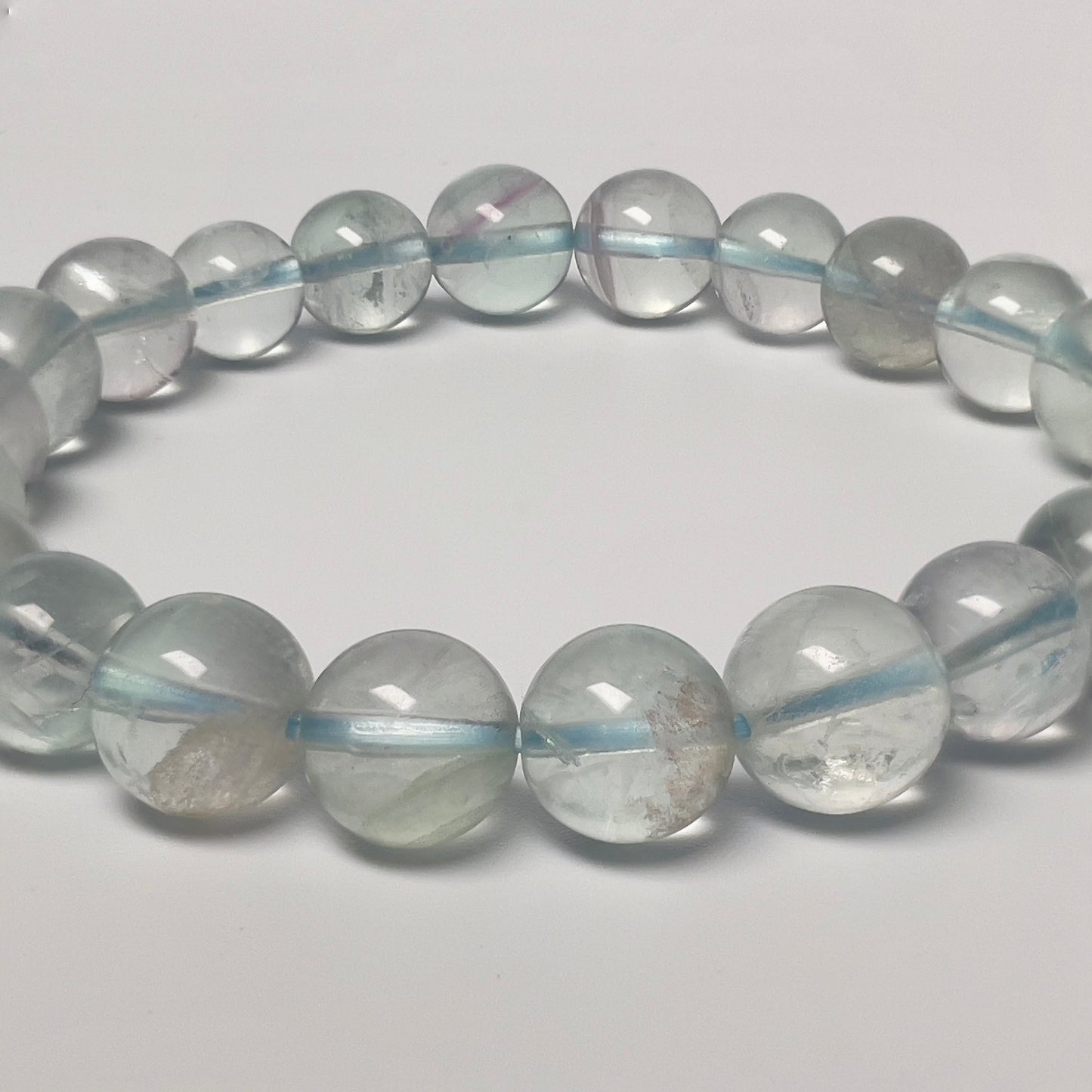 Stonelry Natural Blue Fluorite Beaded Bracelet (8+mm) #3281010208