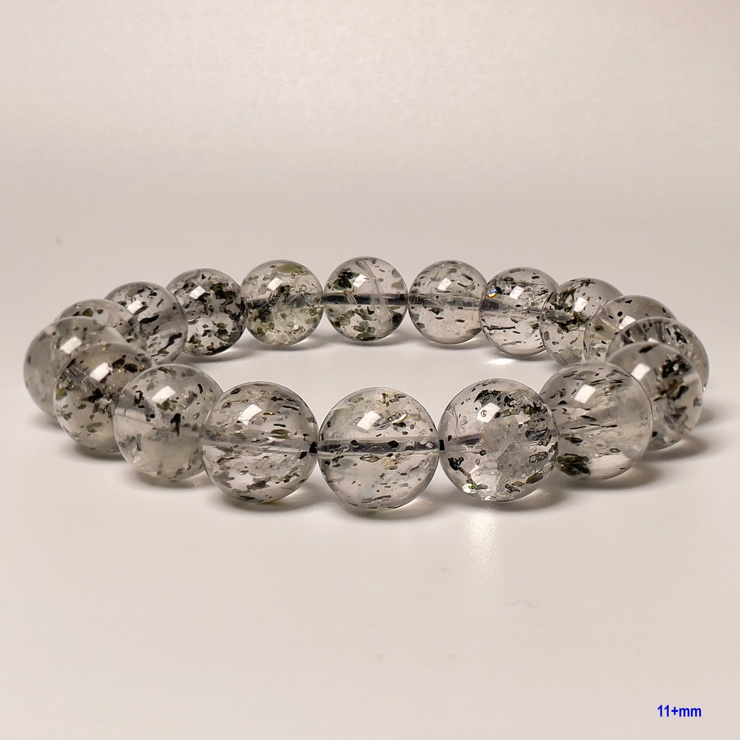 Stonelry Natural Biotite Mica Beaded Bracelet (9 to 13+mm)