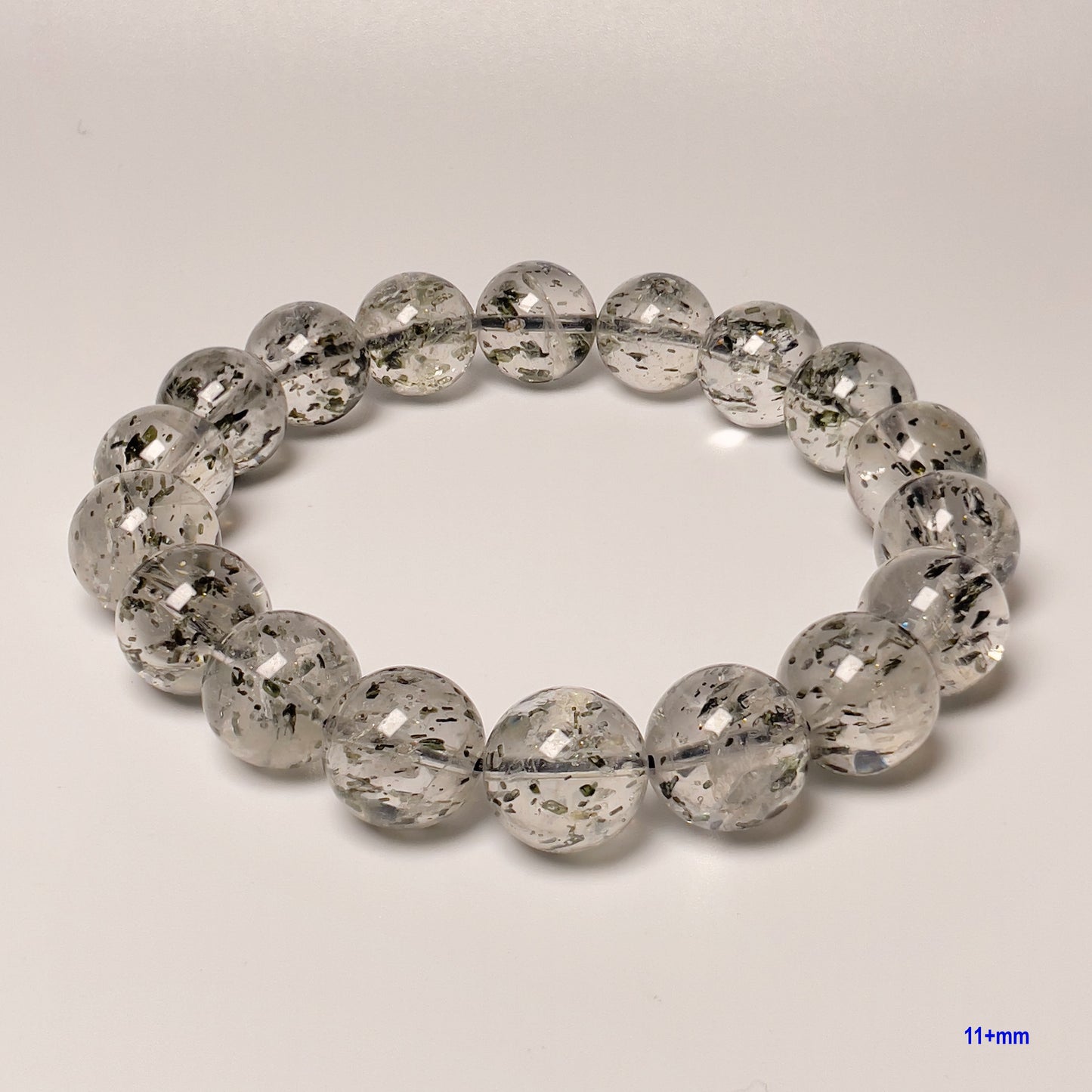 Stonelry Natural Biotite Mica Beaded Bracelet (9 to 13+mm)