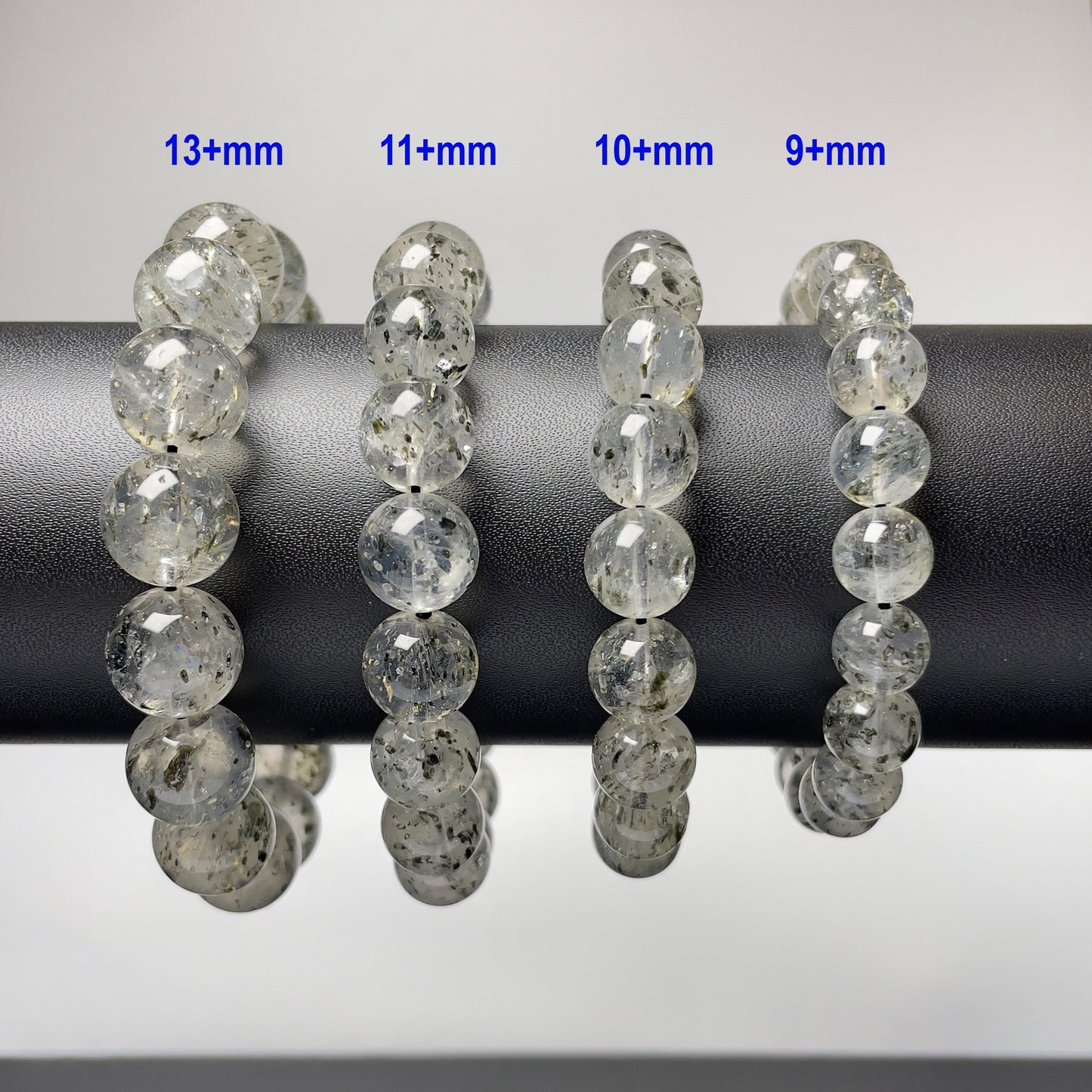 Stonelry Natural Biotite Mica Beaded Bracelet (9 to 13+mm)