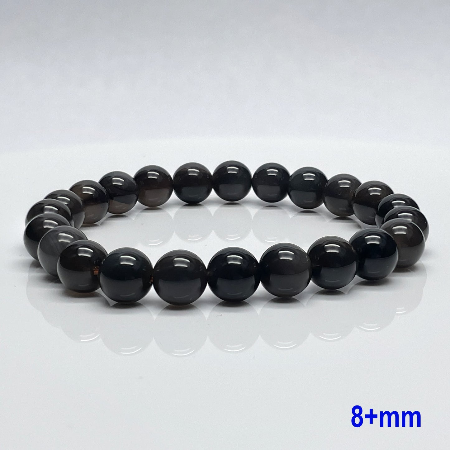 Stonelry Natural Golden Obsidian Beaded Bracelet (8 to 12+mm)