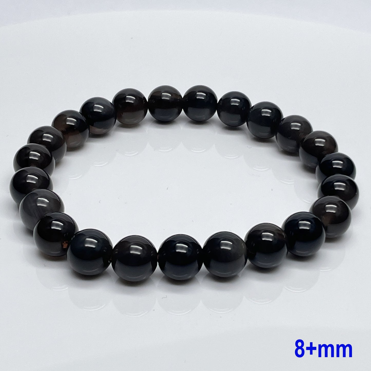 Stonelry Natural Golden Obsidian Beaded Bracelet (8 to 12+mm)