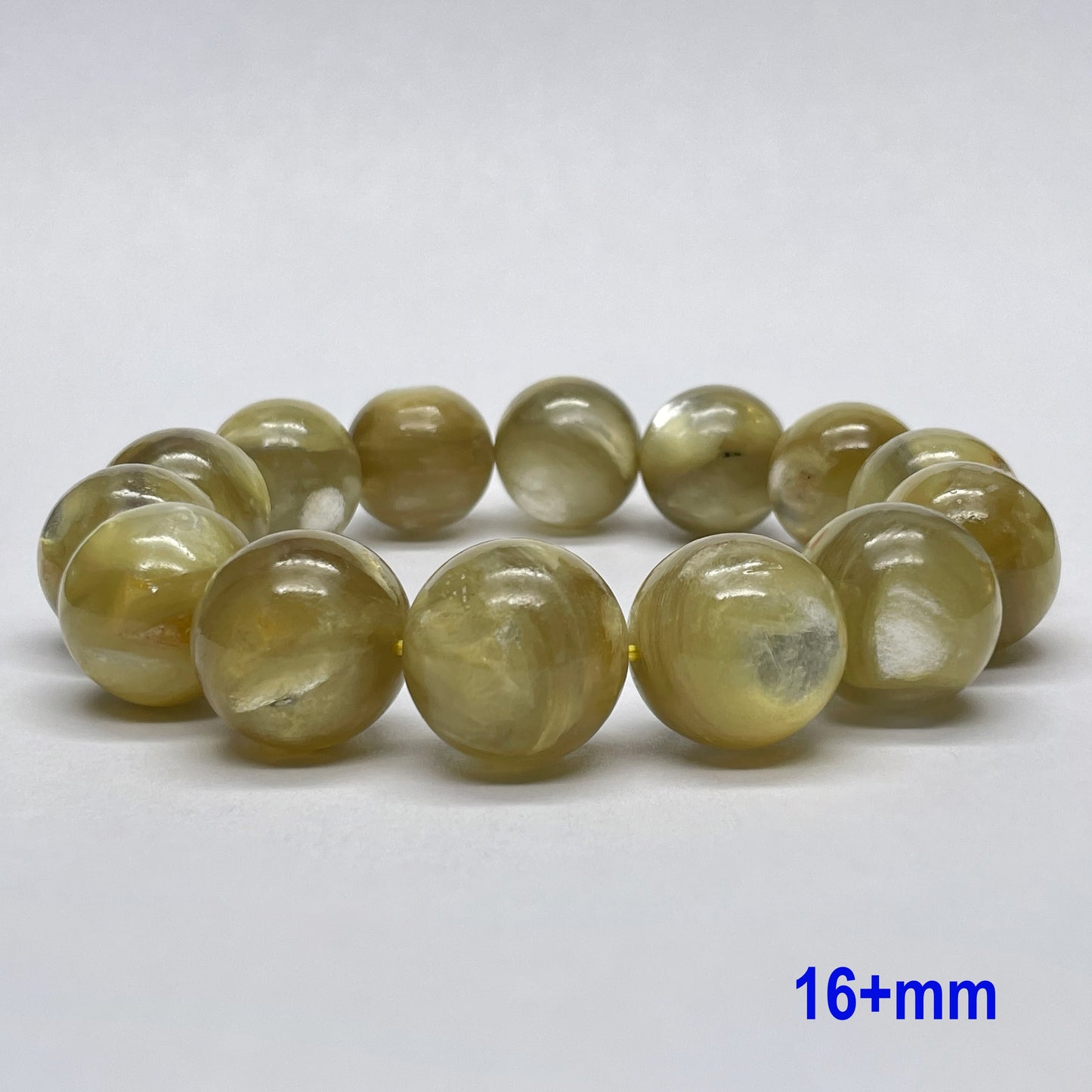 Stonelry Natural Golden Mica Beaded Bracelet (10 to 16+mm)