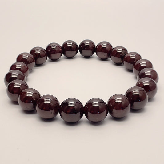 Stonelry High Quality Natural Garnet Beaded Bracelet (10+mm)