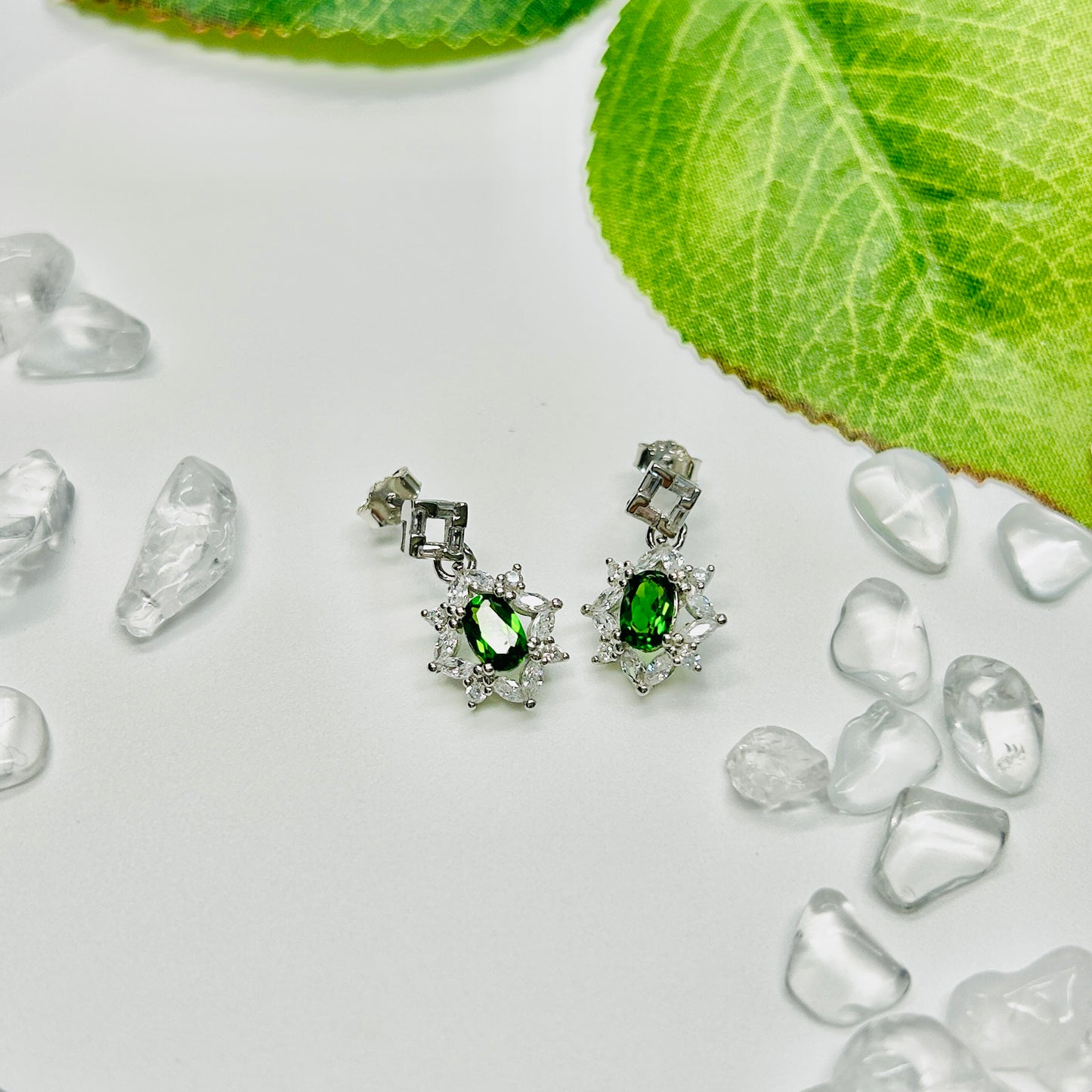 Stonelry Diopside Drop Earrings - Whispering Willows