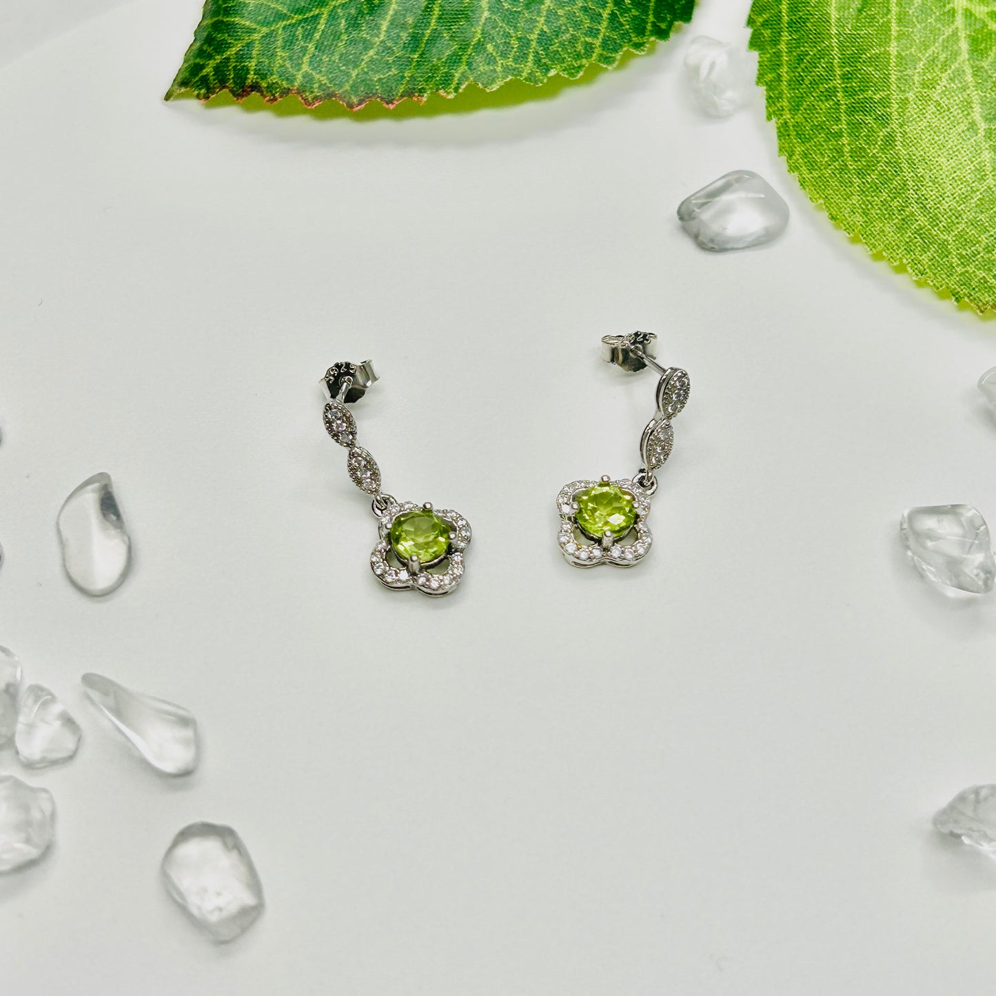 Stonelry Peridot Drop Earrings - Spring Wishes