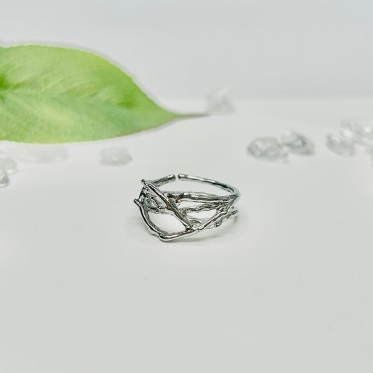 Stonelry Silver Ring - Silver Branches Ring