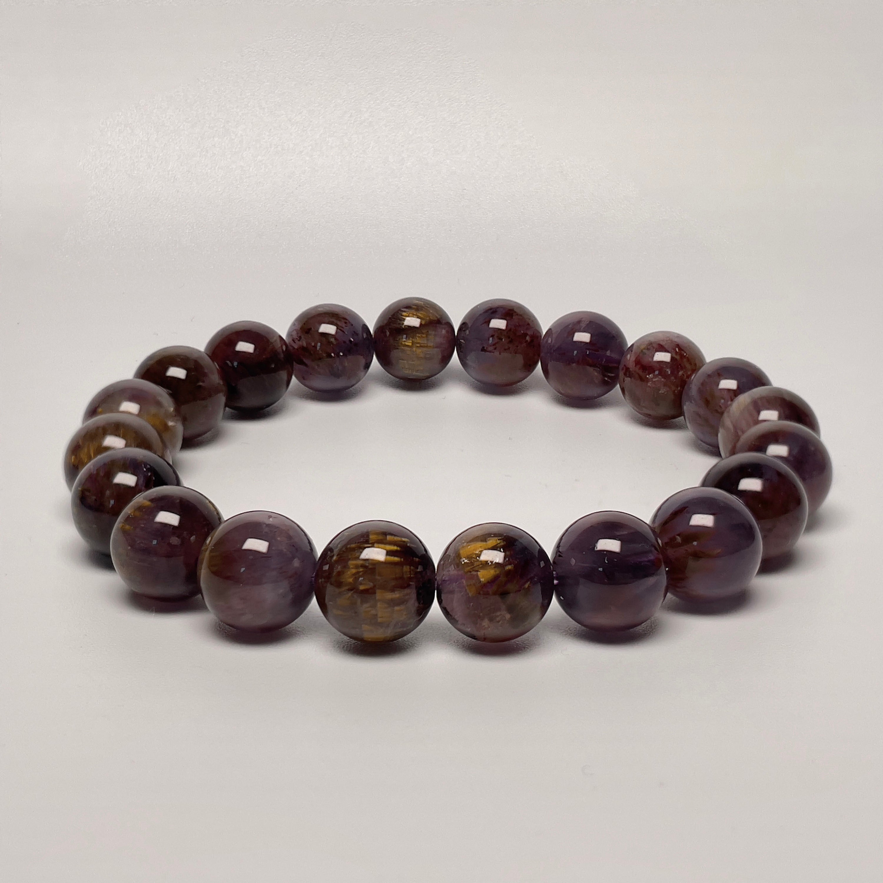Delhi Crystals - Auralite 23 - 8mm Bracelet😍 One of the most sought after  variants of Amethyst from the mine's of Canada!🥳 Auralite 23 switches off  the chattering mind, instilling laser-sharp clarity