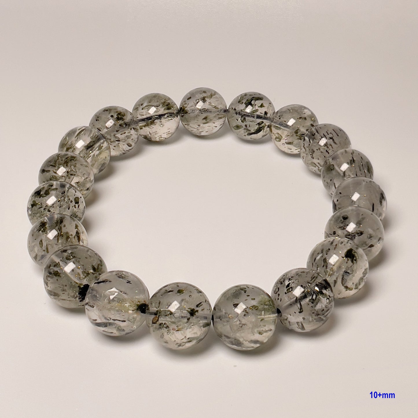 Stonelry Natural Biotite Mica Beaded Bracelet (9 to 13+mm)