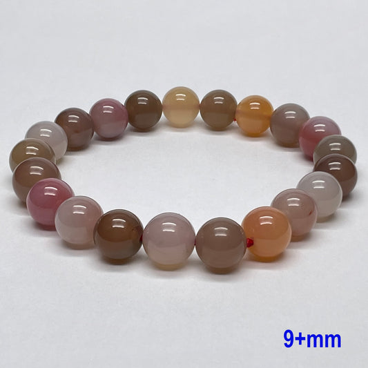 Stonelry Natural Multicolor Yanyuan Agate Beaded Bracelet (8 to 9+mm)