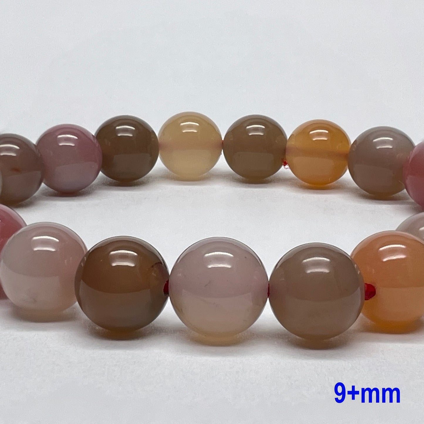 Stonelry Natural Multicolor Yanyuan Agate Beaded Bracelet (8 to 9+mm)